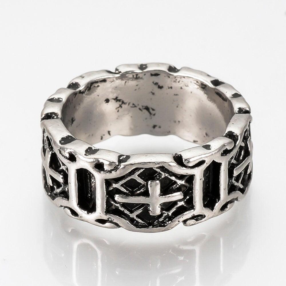 Gingerlily G0764 support bague croix argenté 20mm x1 homme