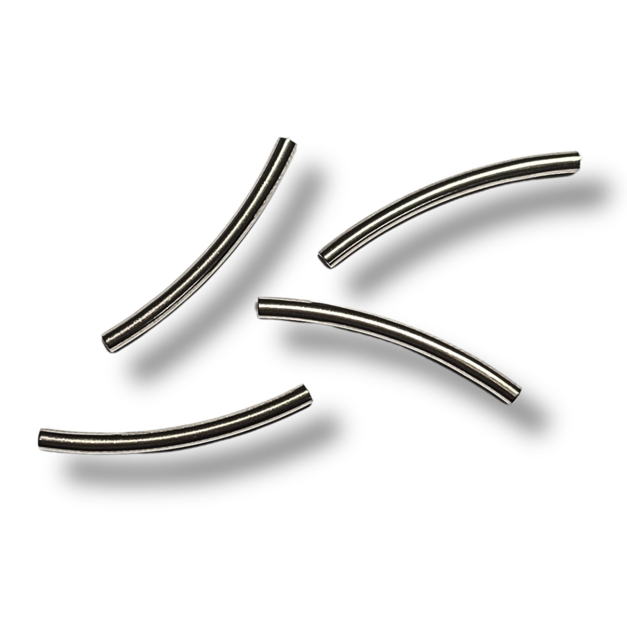 ARTSHOP Waterproof tubes metal incurves argent 25 mm x5