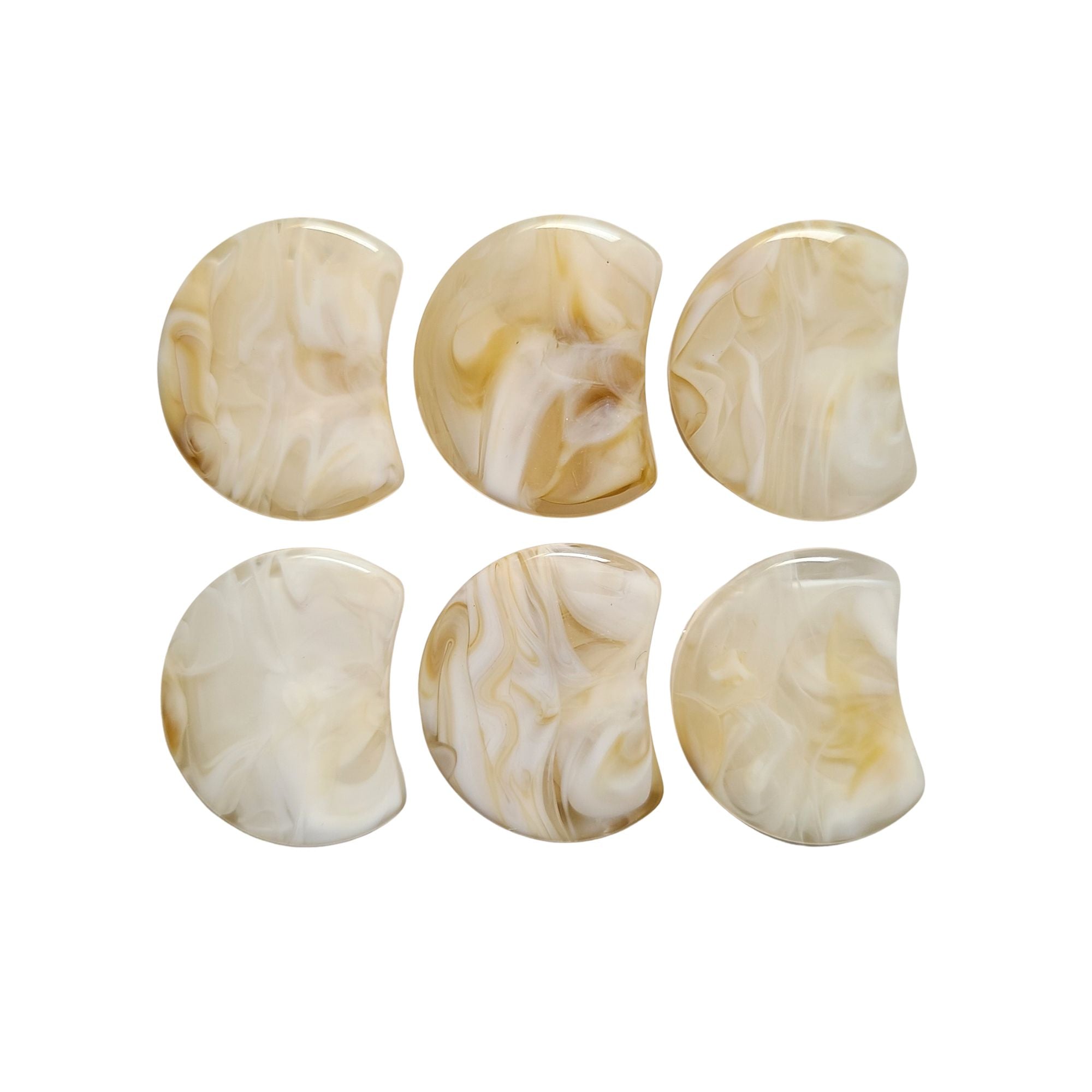 ARTSHOP MiniMoon Lune Nougat marbré perle 26mm x1