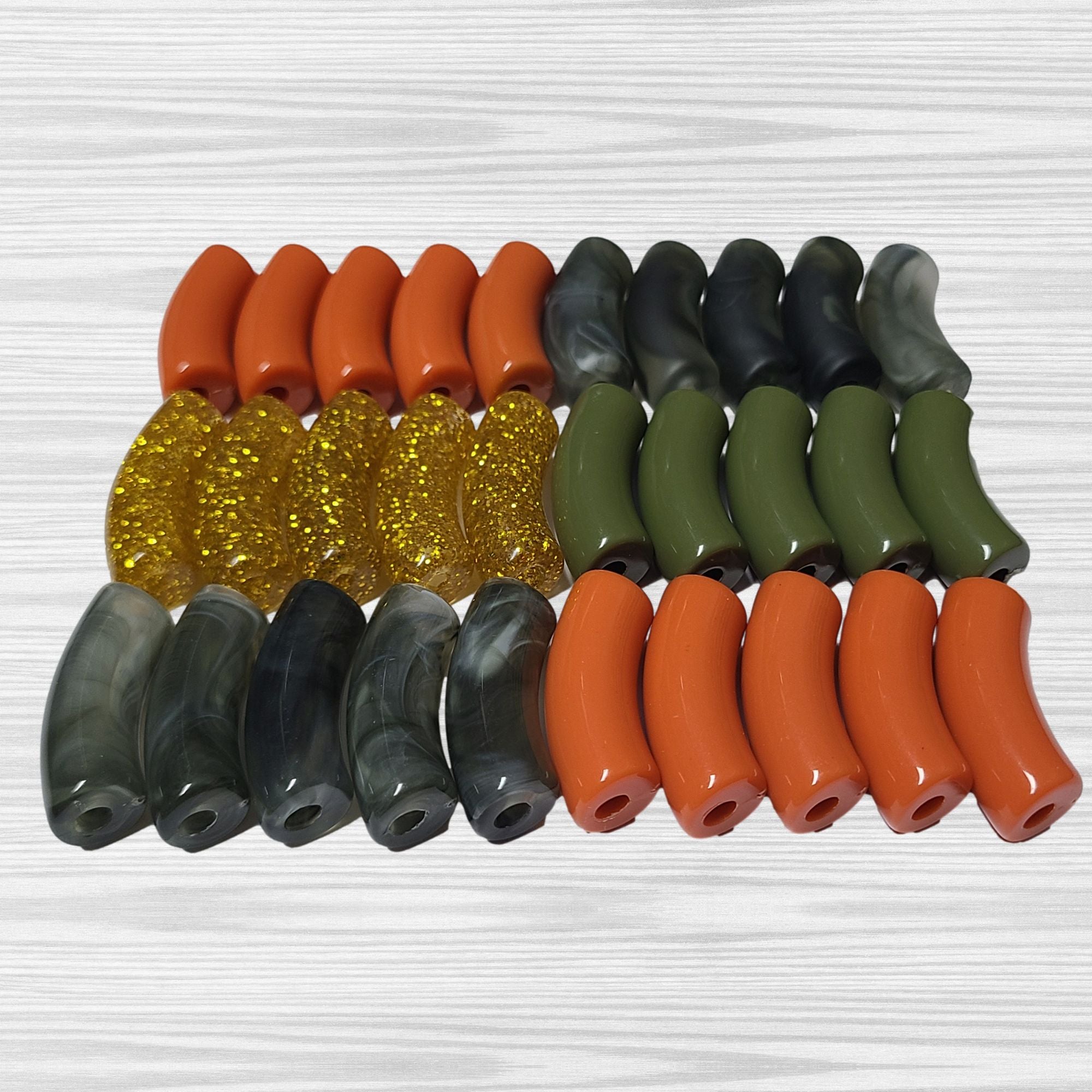 ARTSHOP Camaieu 82 Lot mixte tubes incurvés Vert 12mm x30