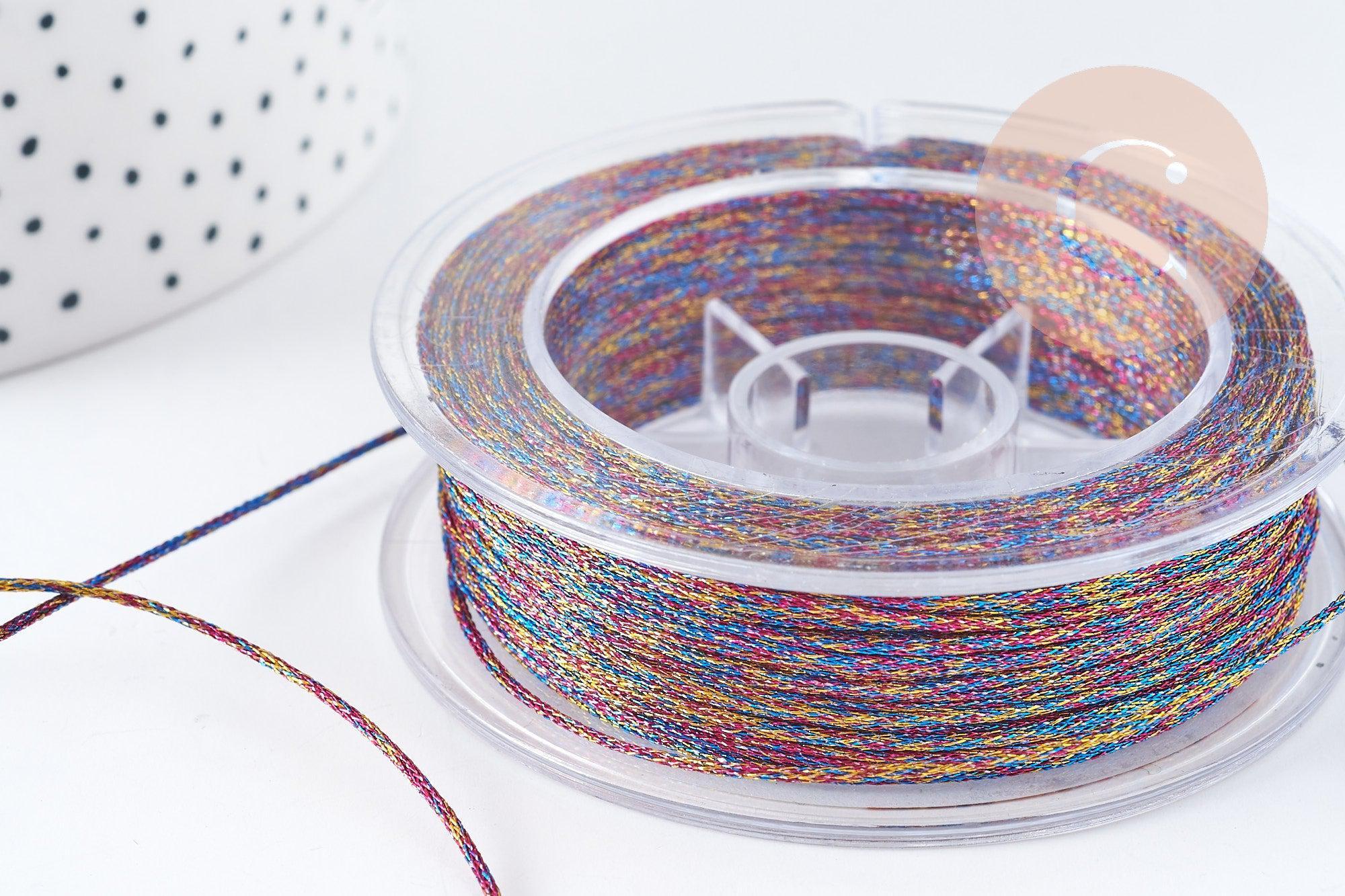 Gingerlily Cordons et fils G9092 cordon polyester multicolore 1mm x1m
