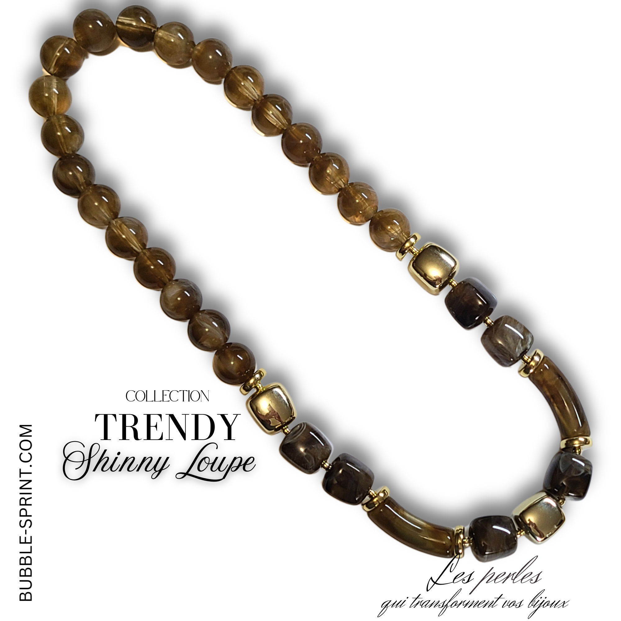 ARTSHOP Trendy Shinny Loupe collier kit 48CM