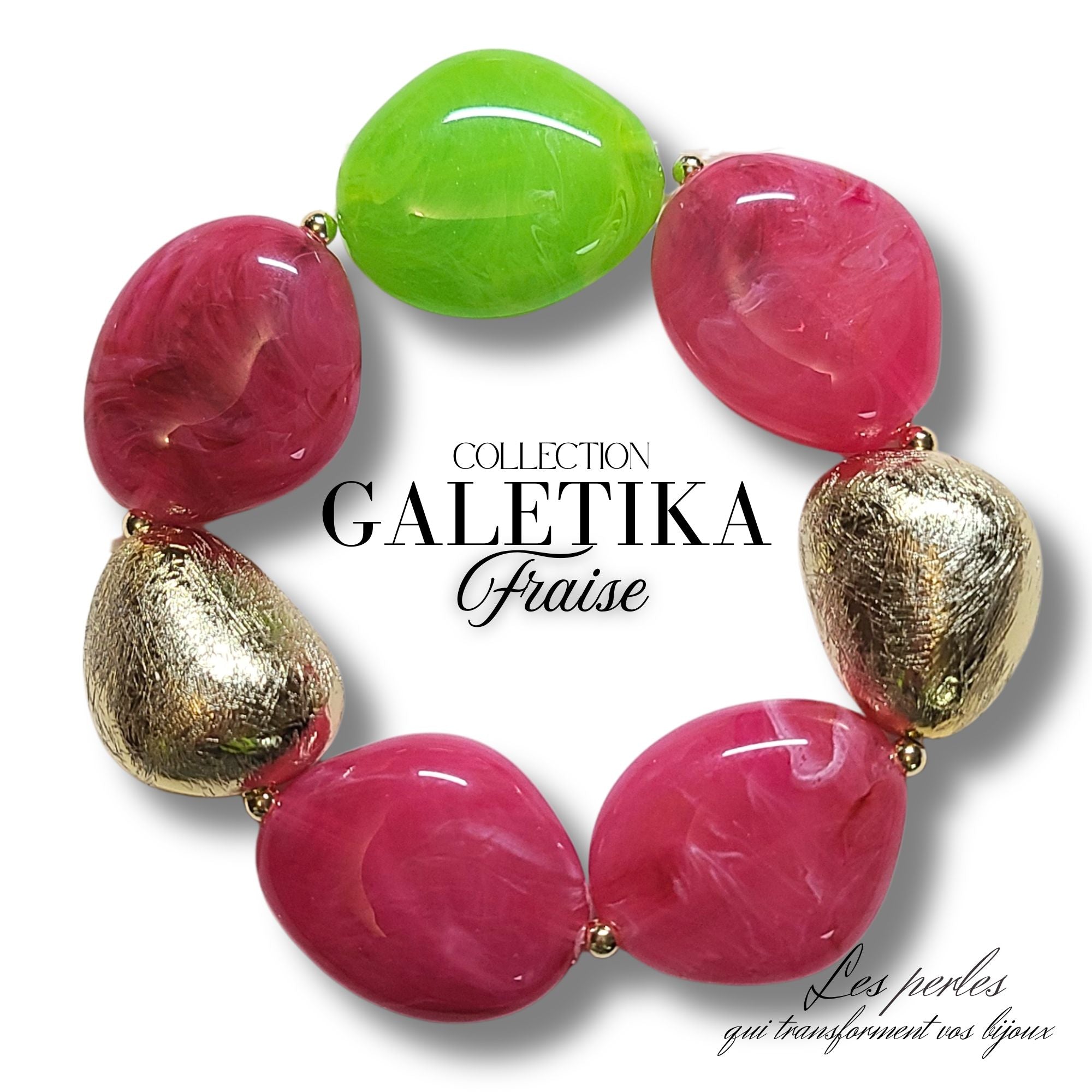 ARTSHOP Tika Galets Acryliques 23MM Lilas Marbré x10