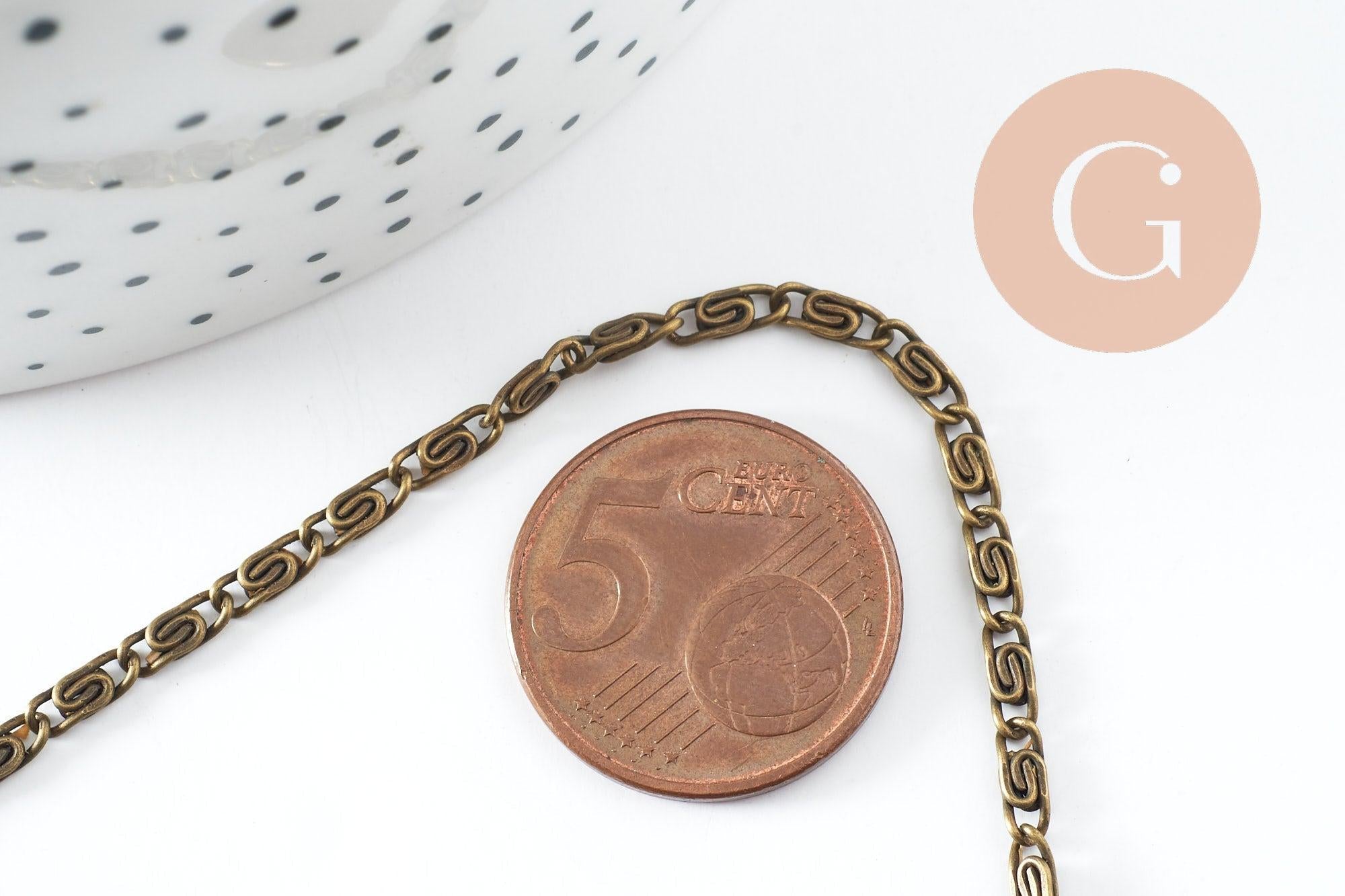 Gingerlily G9986 chaîne escargot bronze 2,5mm 5m