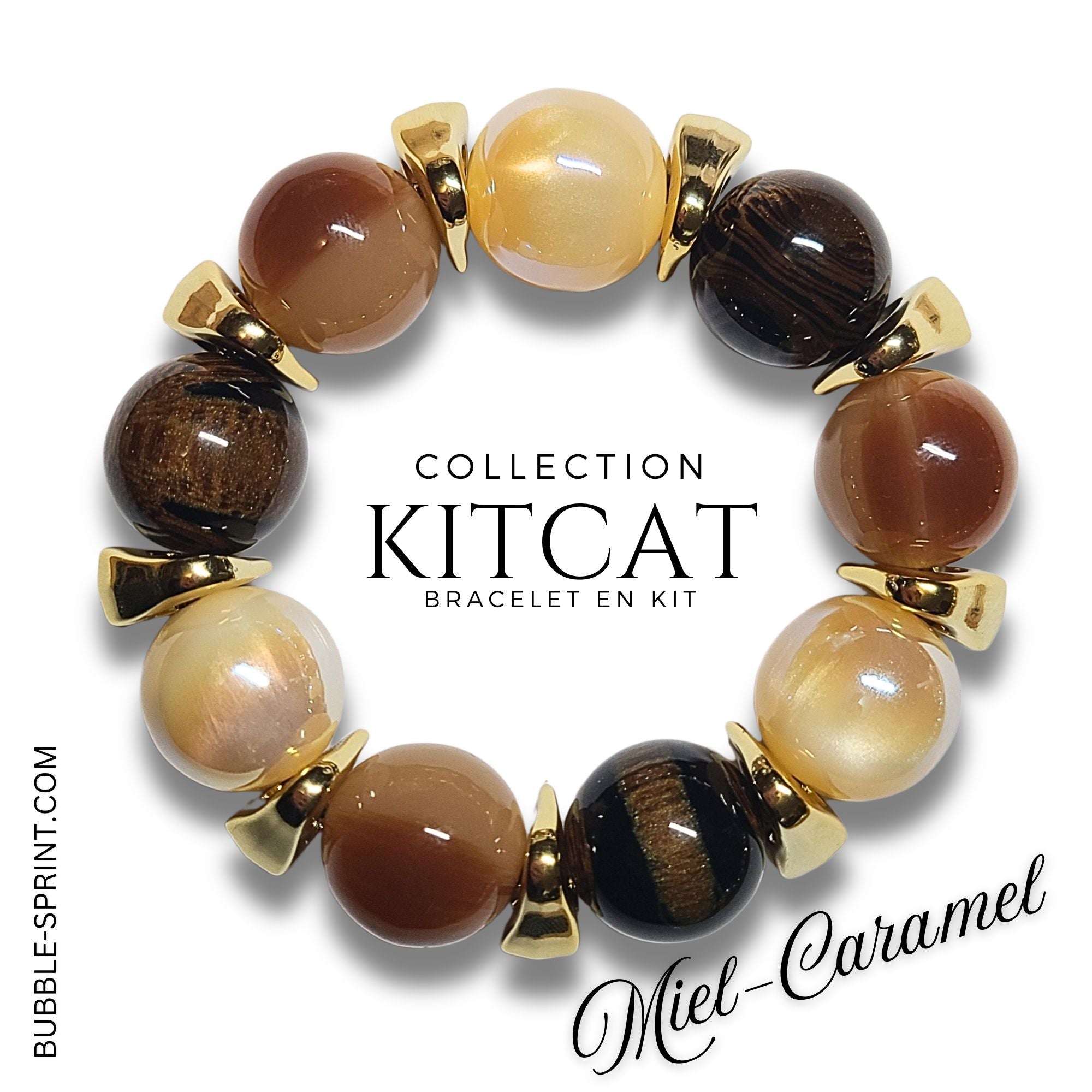 ARTSHOP KITCAT kit bracelet miel caramel