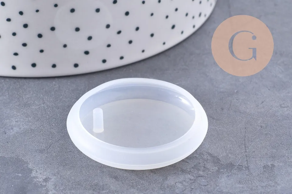Gingerlily Moule silicone rond G10165 moule 42 mm résine