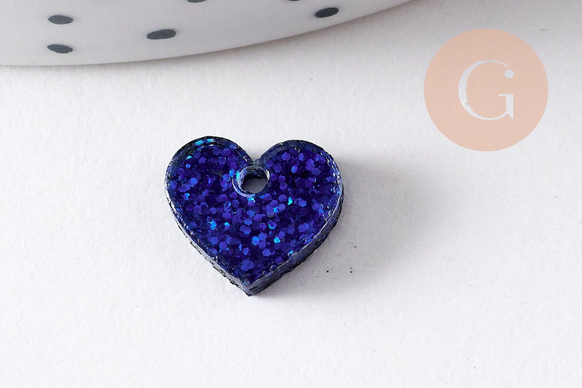 Gingerlily Pendentifs G10208 pendentif coeur acrylique 10mm x5