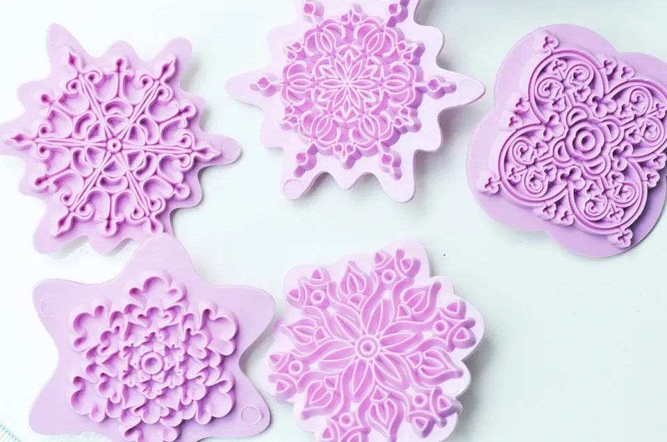 Gingerlily G4075 moule silicone flocon x5 53-68mm
