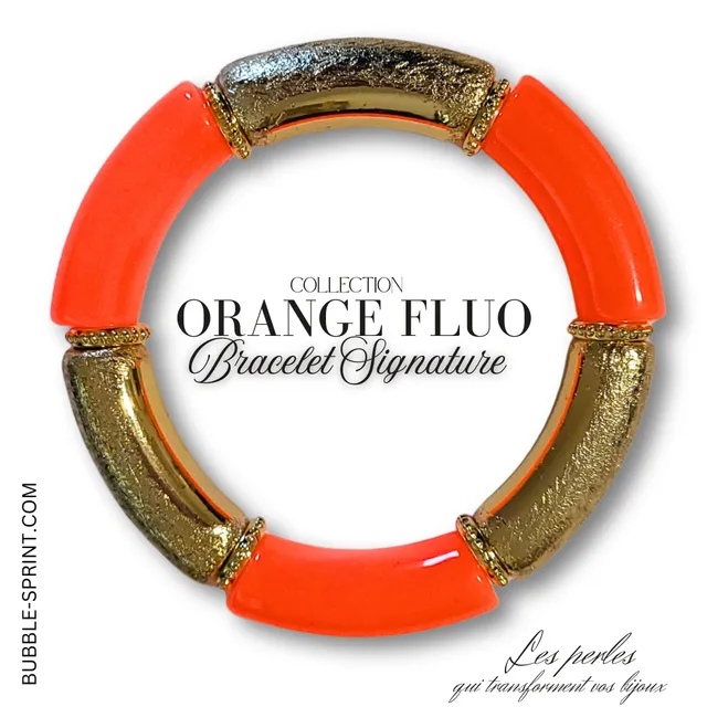 ARTSHOP Prêts-à-porter Orange Pop bracelet signature kit 5,5cm