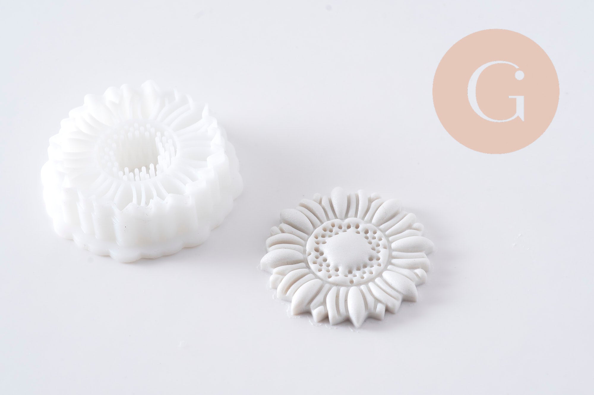 Gingerlily Pâte emporte-pièce tournesol rond 30mm x1