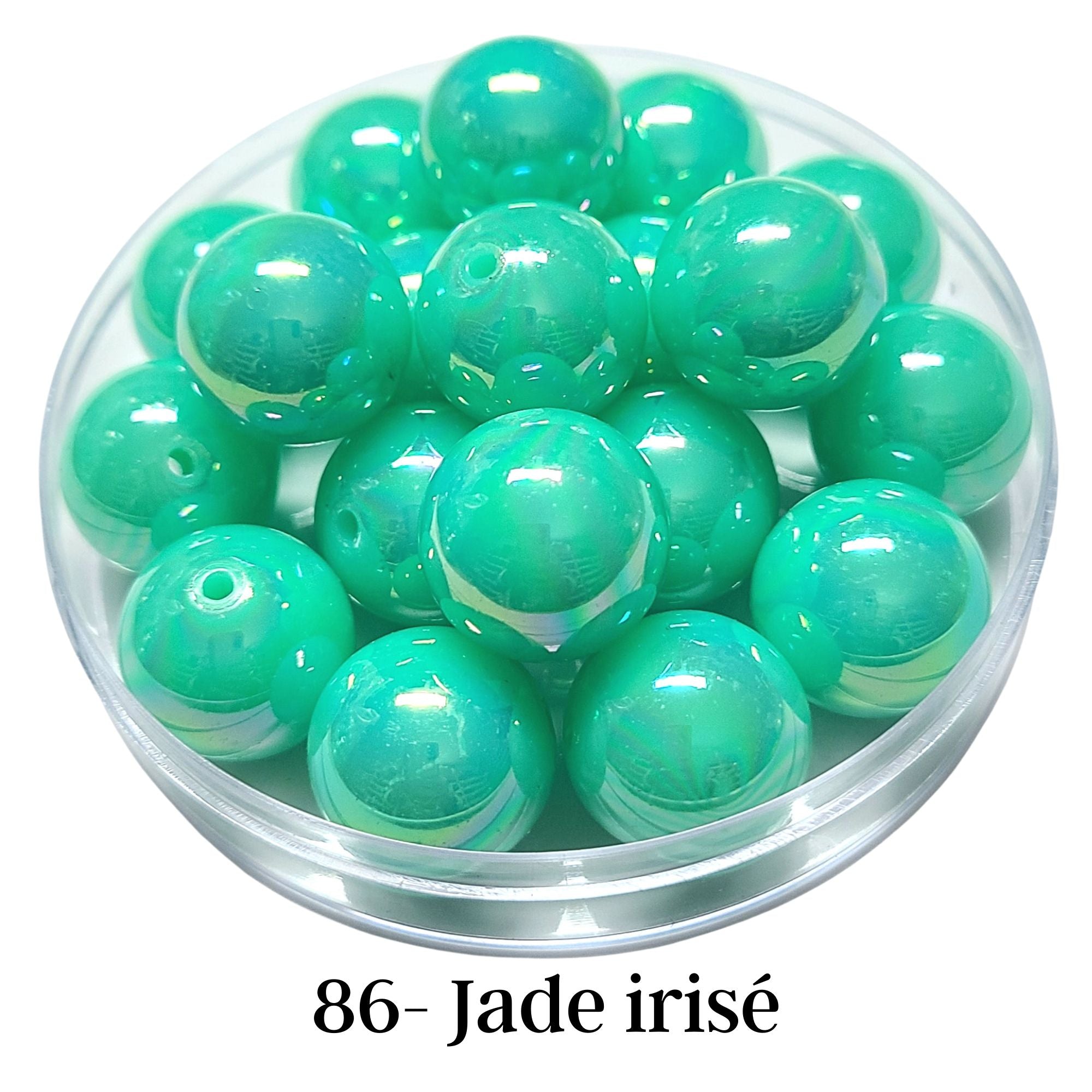 ARTSHOP Boules 20 mm 86 Jade irisé perle x1