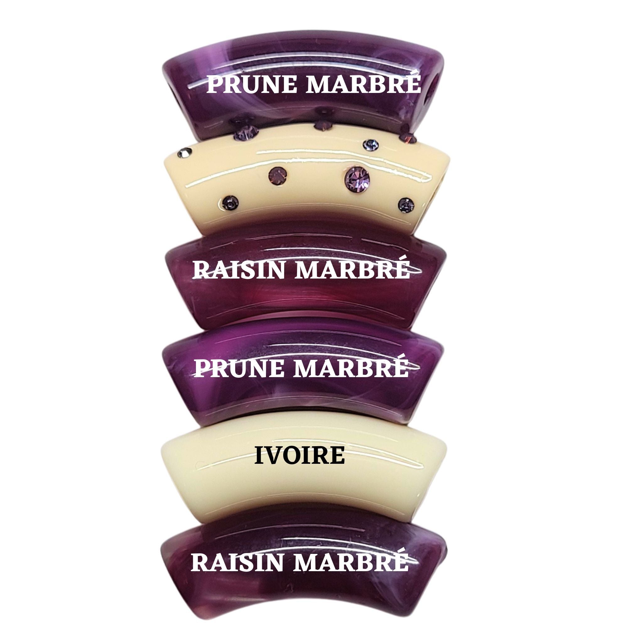 ARTSHOP Camaïeu 218 lot 6 tubes incurvés violets 12mm