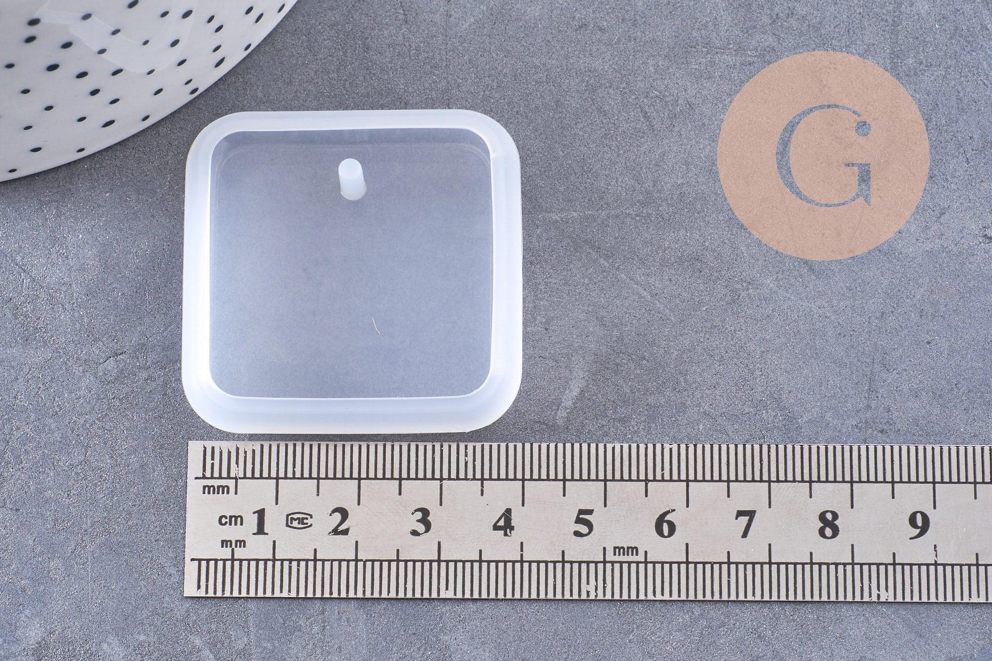 Gingerlily G11299 moule silicone carré pendentif 42mm x1
