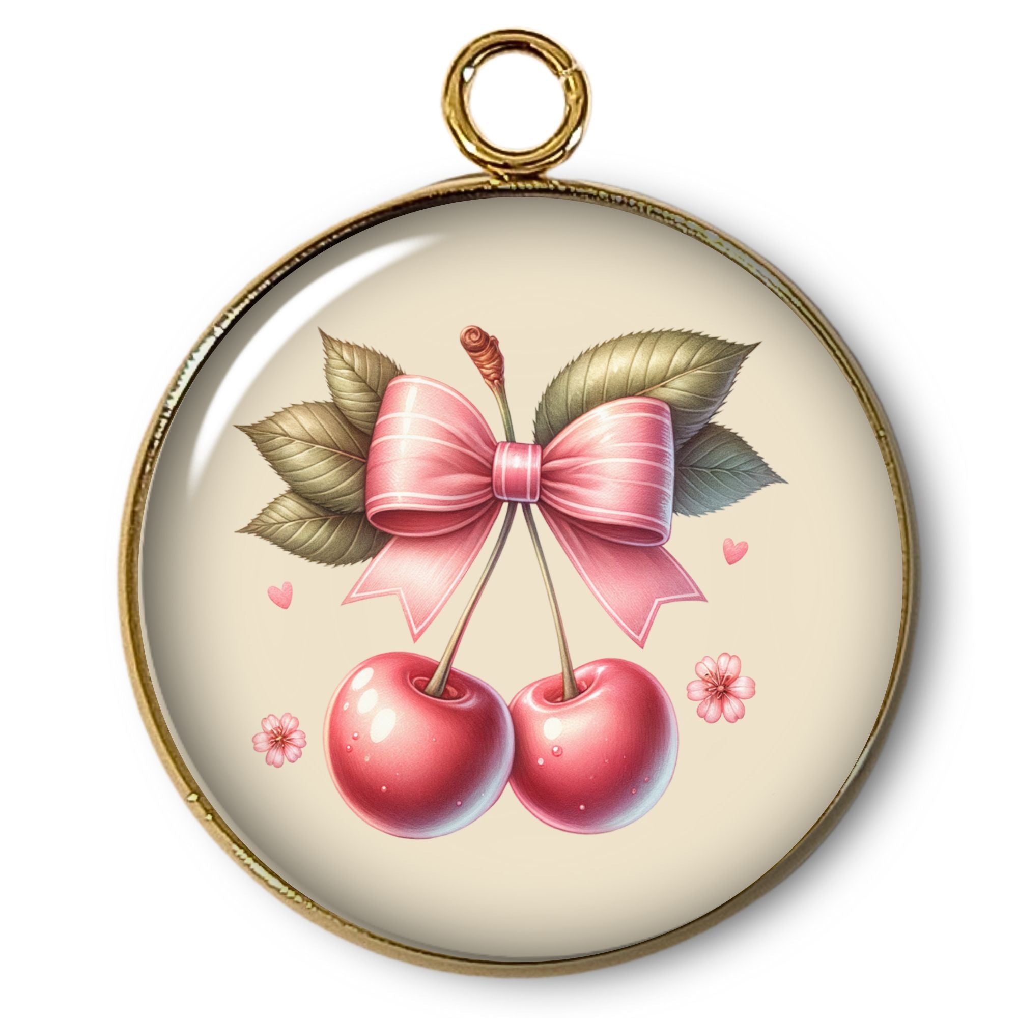 ARTSHOP Pendentif Intemporel cerise 31 mm x1