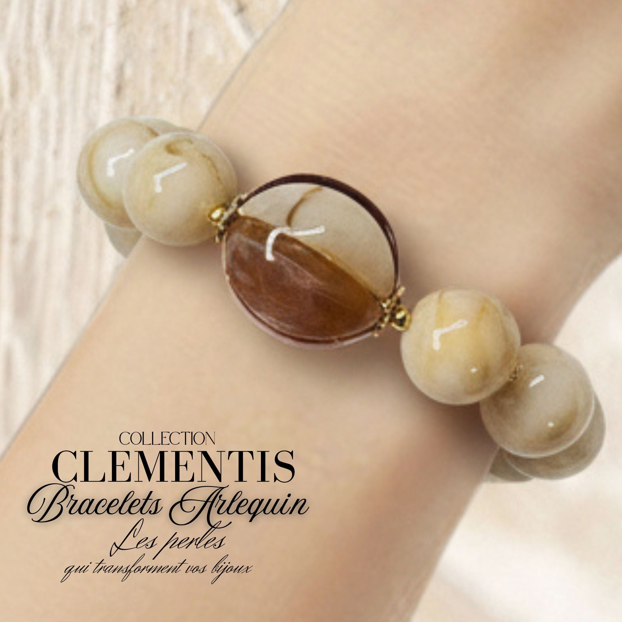 ARTSHOP Arlequin kit bracelet nougat complet
