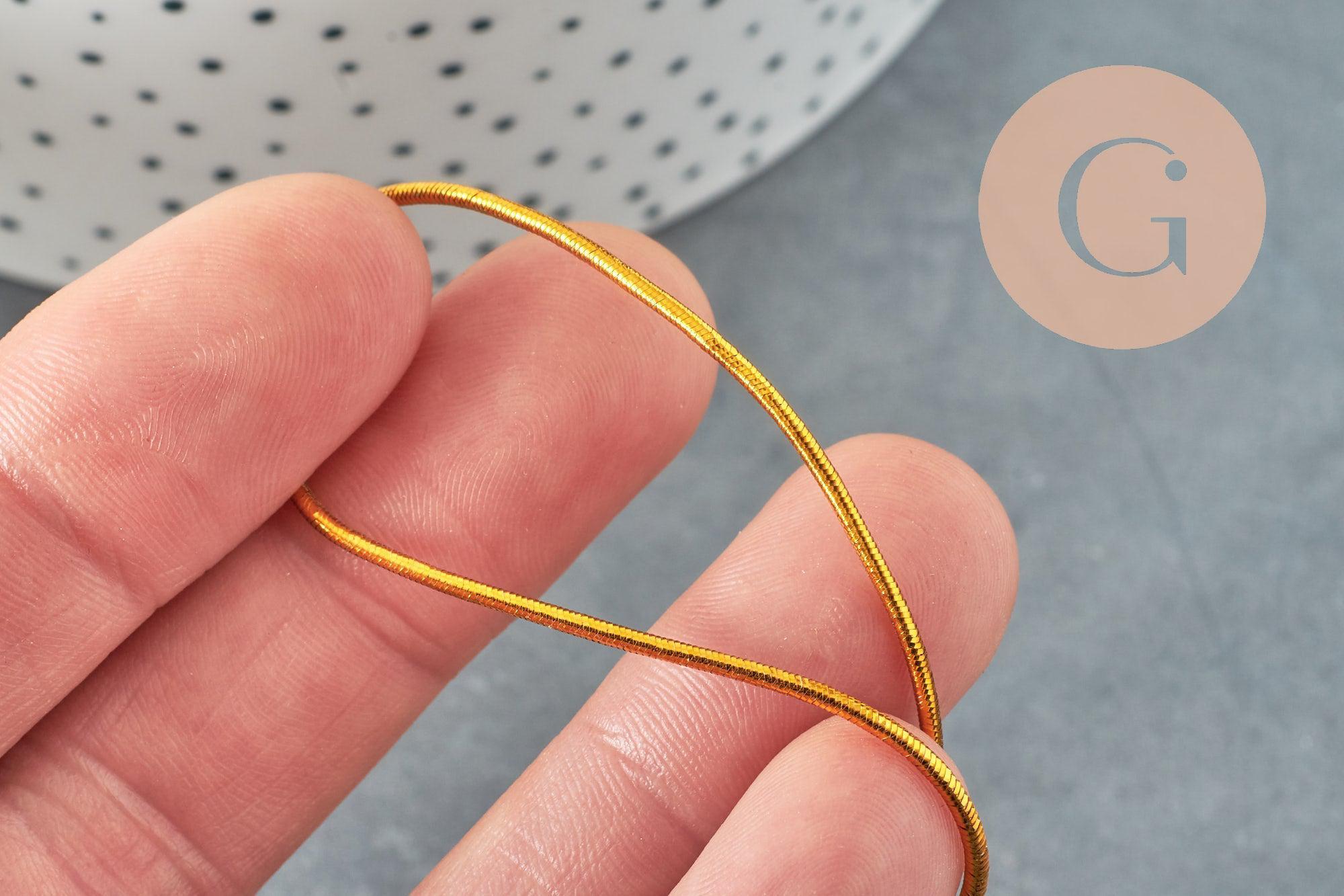 Gingerlily Cordons élastique G1478 nylon doré 1mm x1m