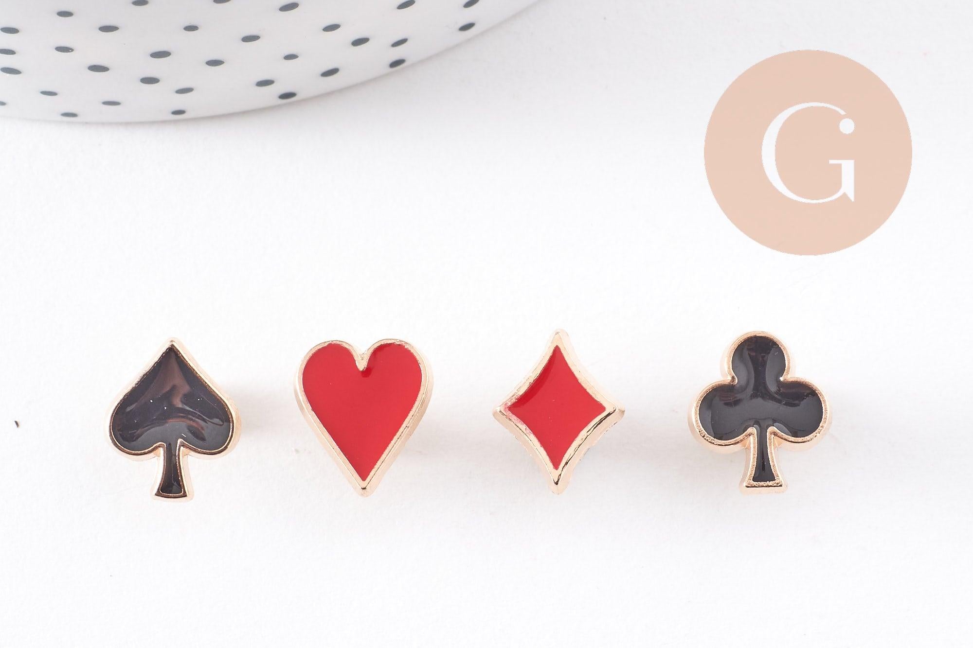 Gingerlily Carte G10162 broche pin's pique zamac doré 12mm x1