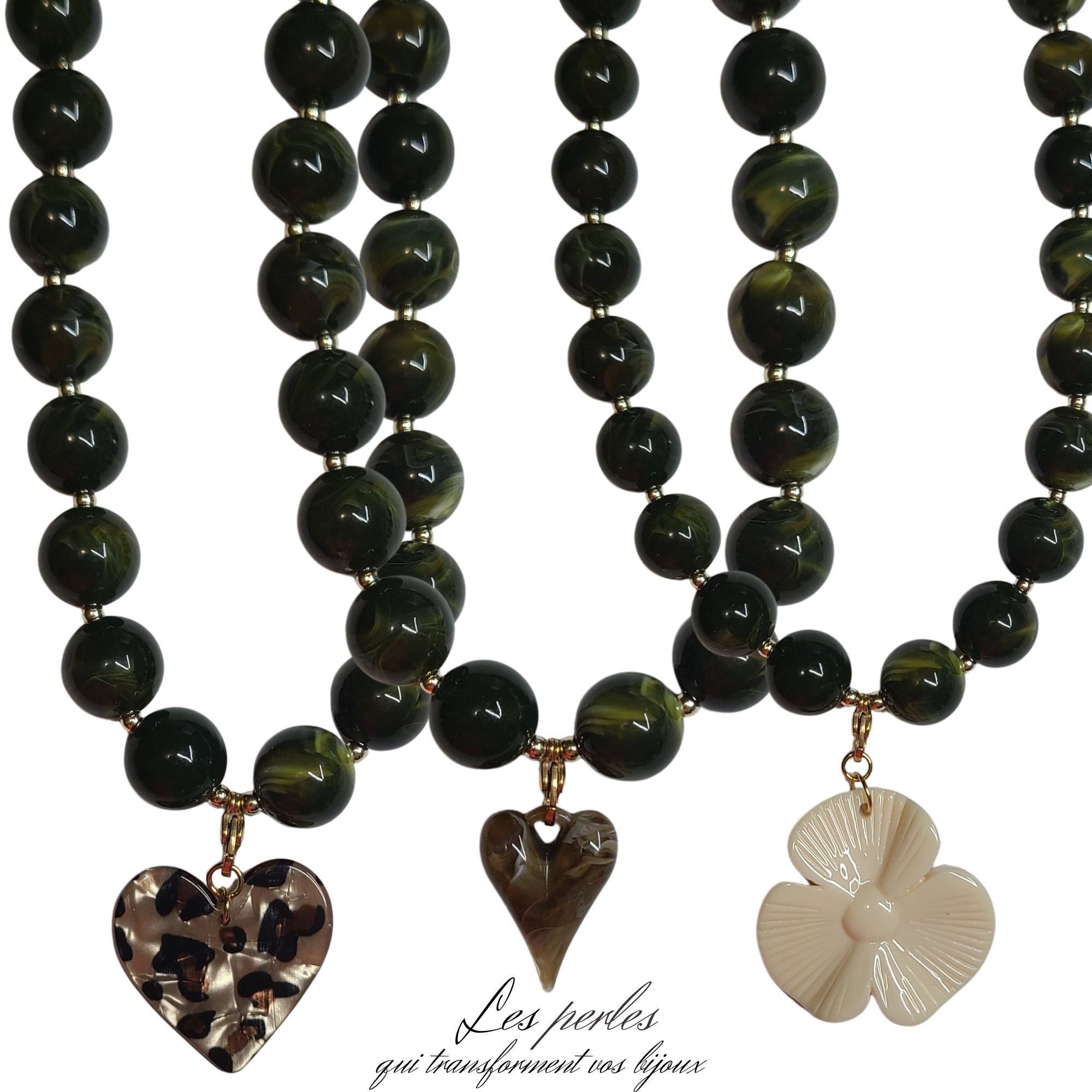 Artshop Vert Mousse collier interchangeable 50cm kit
