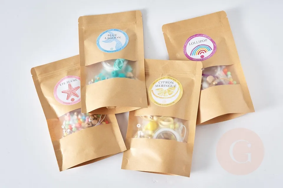 Gingerlily Perles G8166 coffret XXL 4 mélanges perles fantaisie