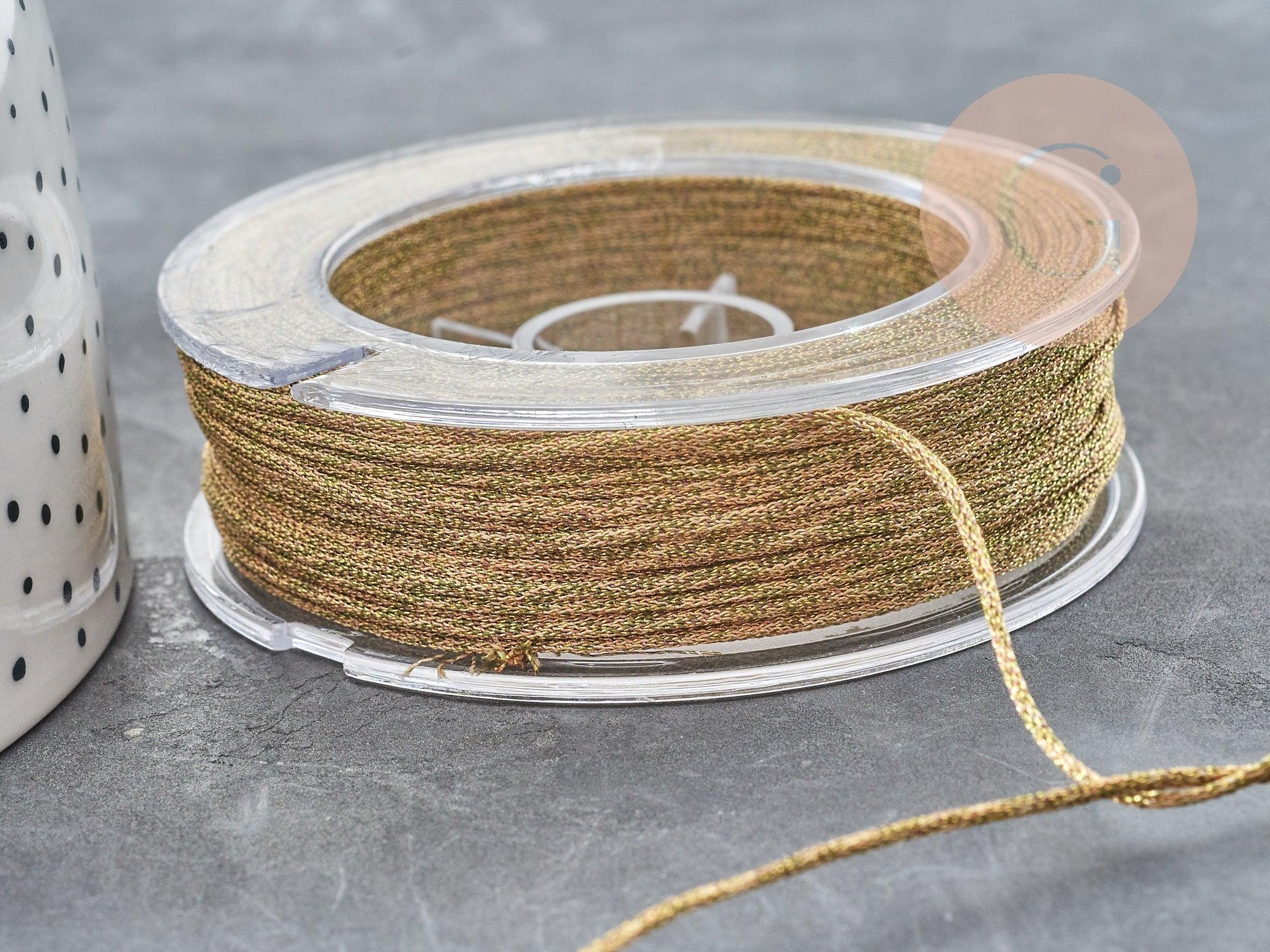 Gingerlily Cordons G9035 cordon doré 1mm le mètre tressé