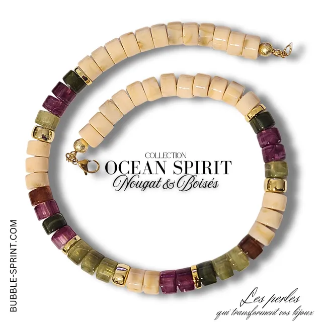 ARTSHOP Ocean Spirit kit collier nougat boisé 50cm