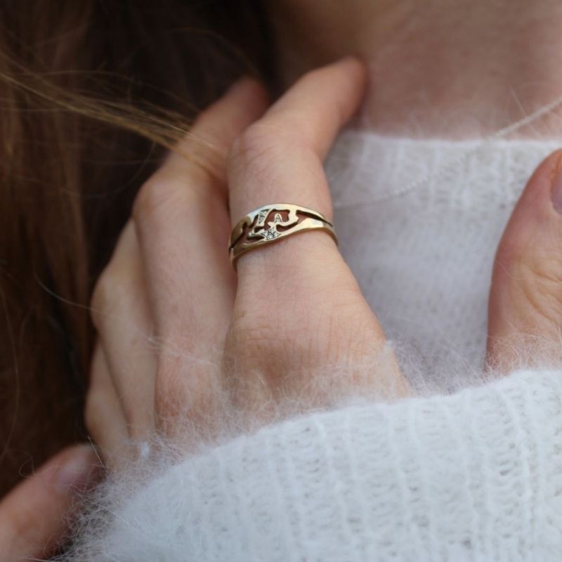 Kajika Mélie bague vermeil 8 diamants