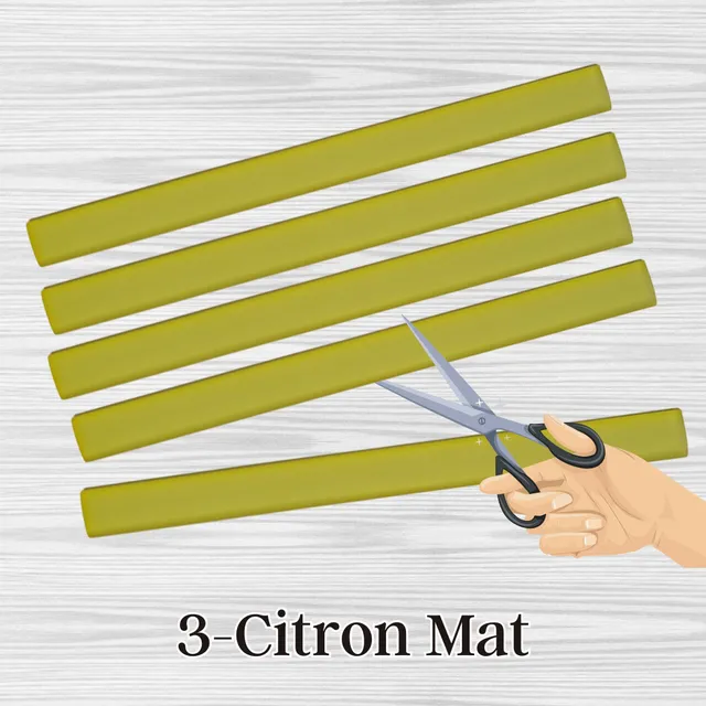 ARTSHOP Sangles sangle silicone citron mat 6MM 7cm