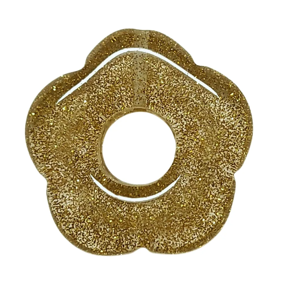 ARTSHOP Flower Power 59 pendentif fleur capucine glitter doré 26mm