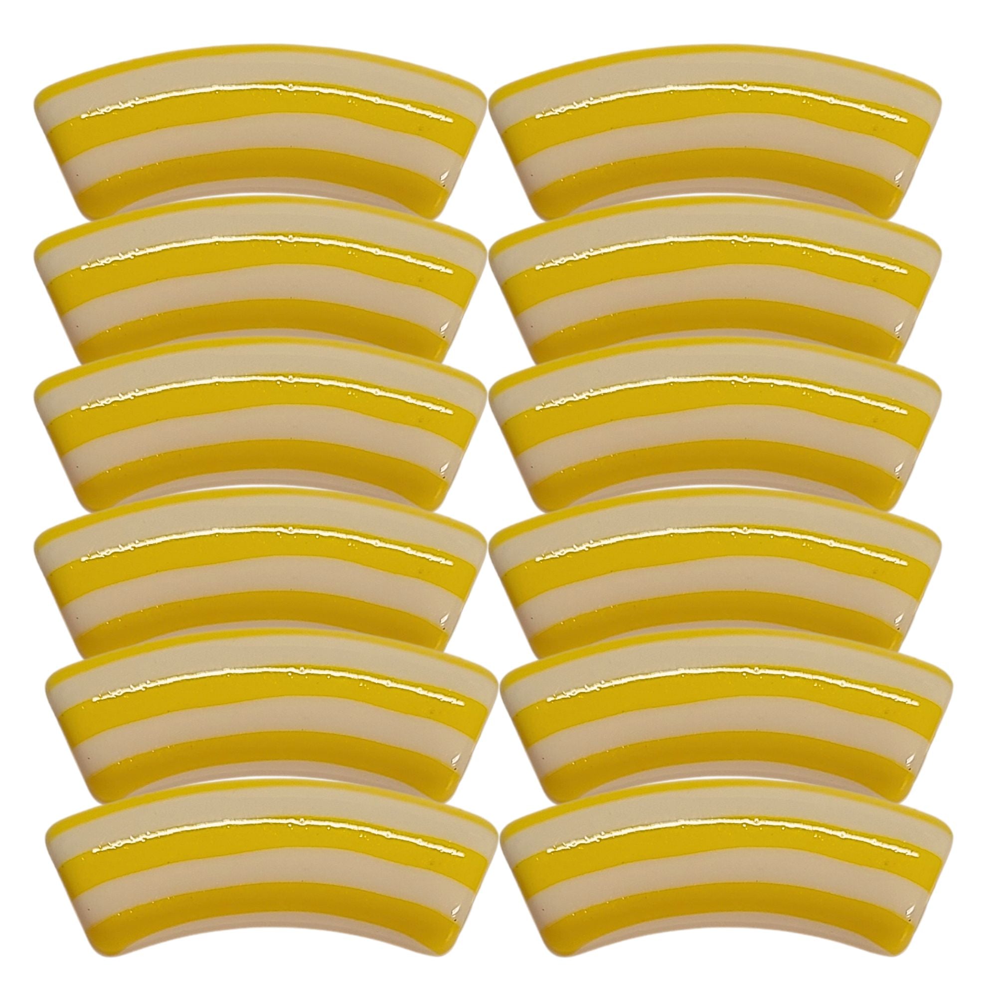 ARTSHOP Tubes à Rayures 450 perle tube citron 12MM x1
