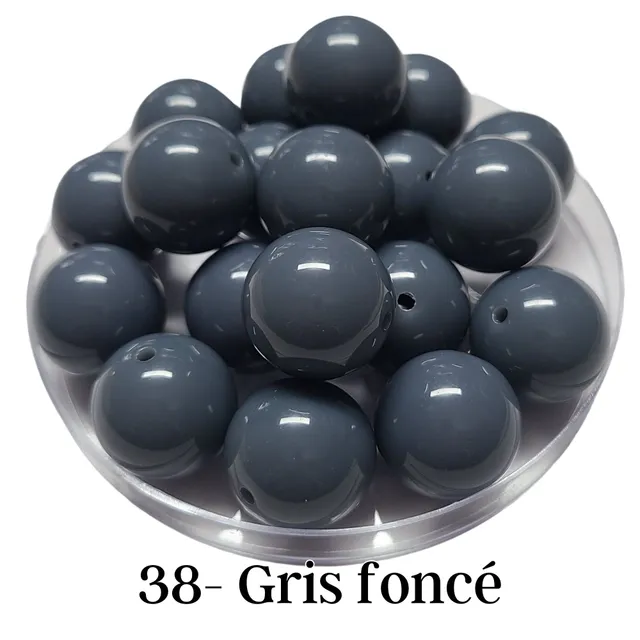 ARTSHOP 38 Boule acrylique Gris foncé 20 mm x10