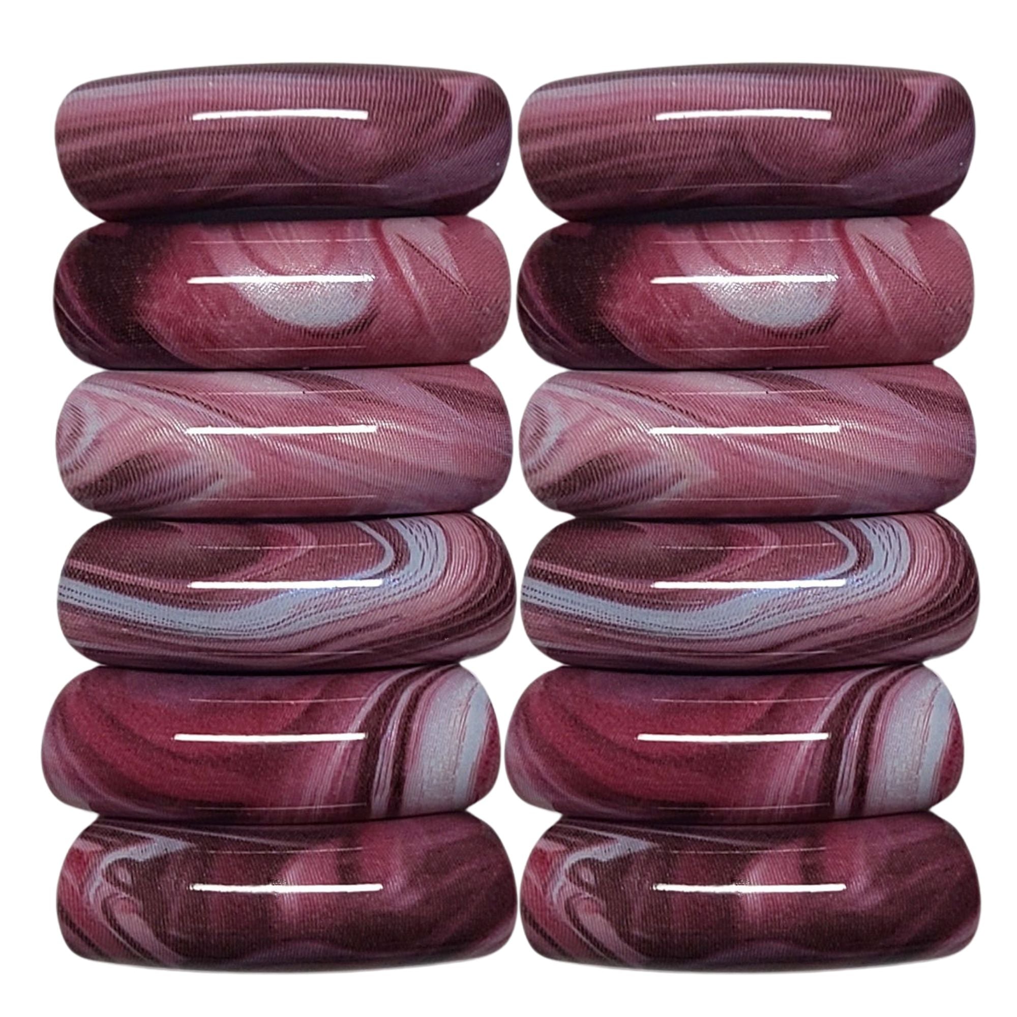 ARTSHOP Tubes DESIGN 1024 perle ondulé violet 12mm x1
