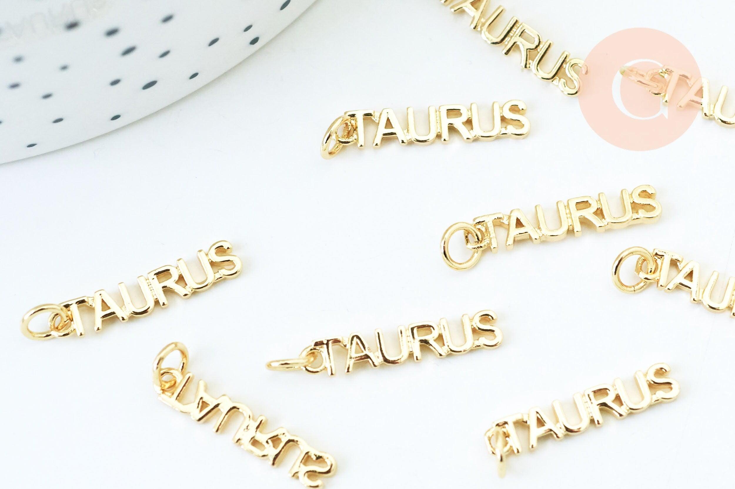 Gingerlily Pendentifs G6043 breloque Taureau laiton doré 20mm