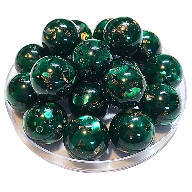 ARTSHOP 318 Vert perle acrylique 20mm effet Murano
