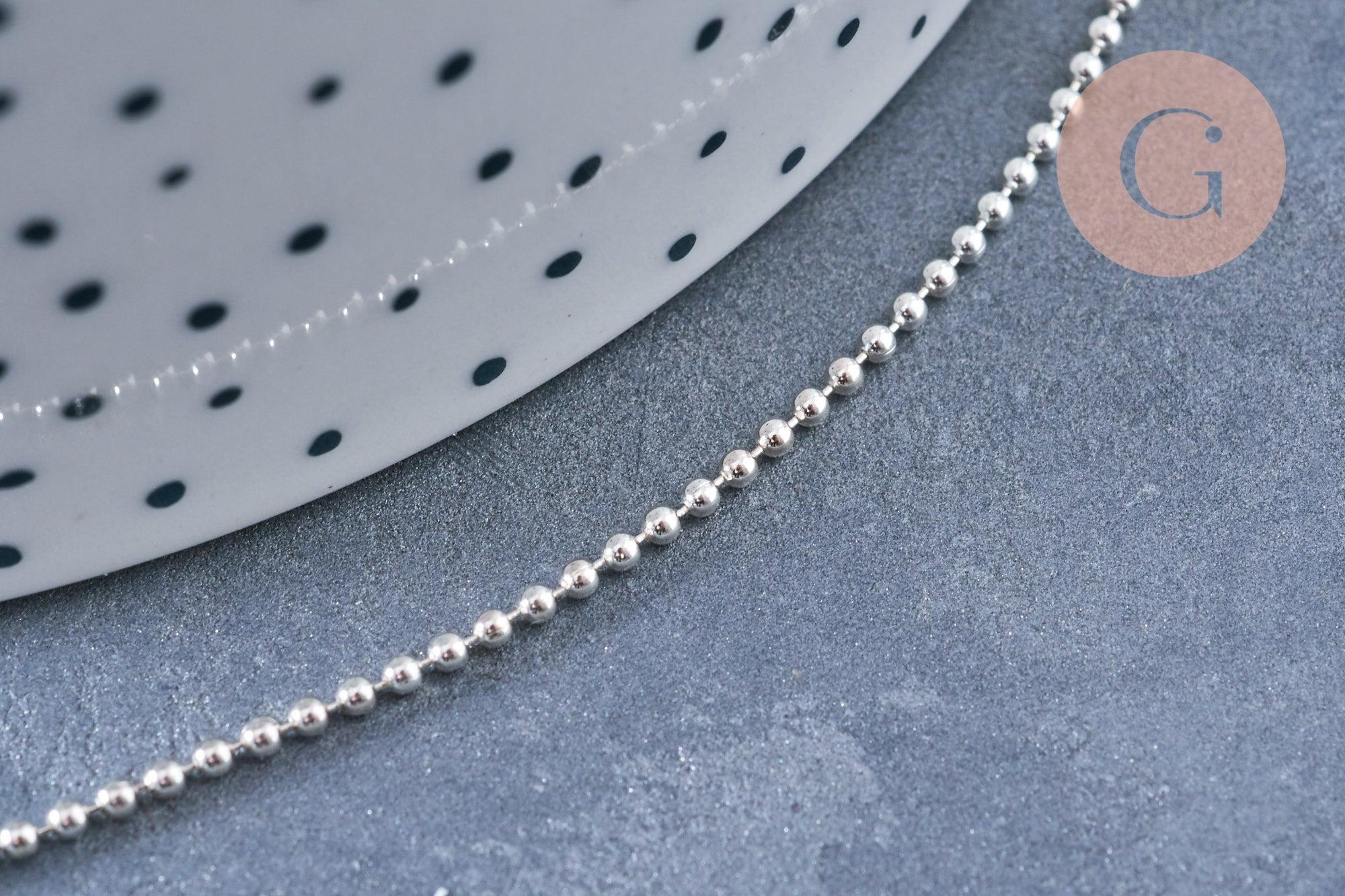 Gingerlily bracelet cheville boule argent 925 22,8cm G8228