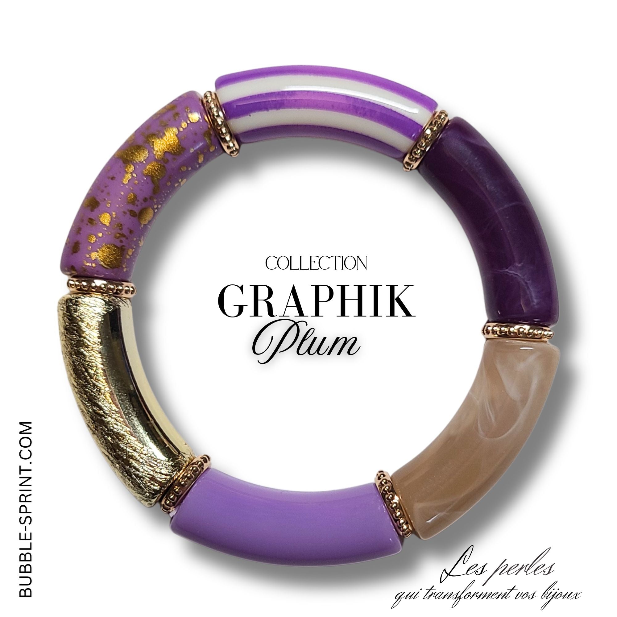 ARTSHOP GRAPHIK Plum bracelet fantaisie kit à faire soi-même