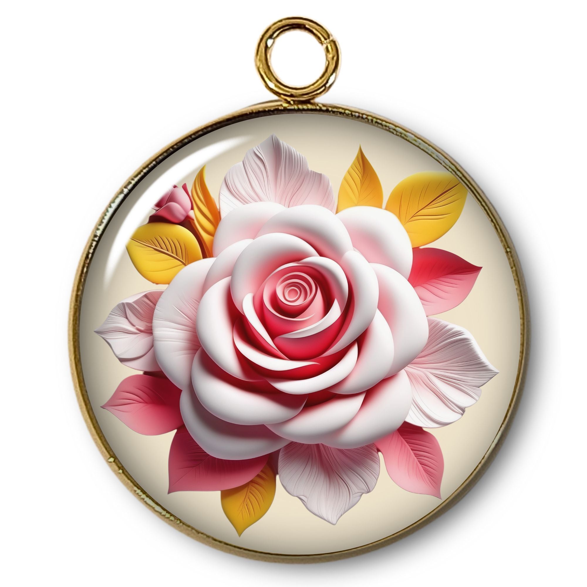 ARTSHOP Pendentifs Intemporel pendentif fleur doré x1