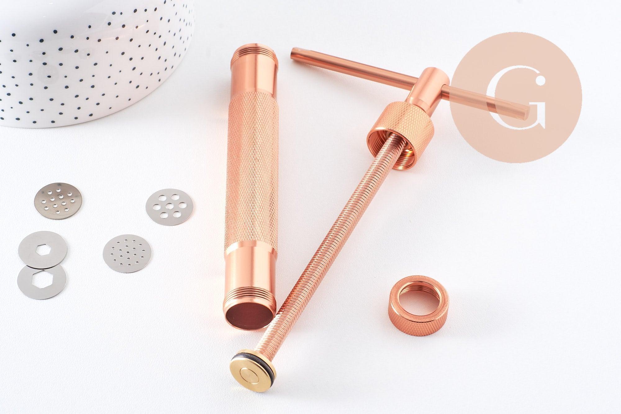Gingerlily Pâte polymère Extrudeuse pâte polymère 20 disques métal