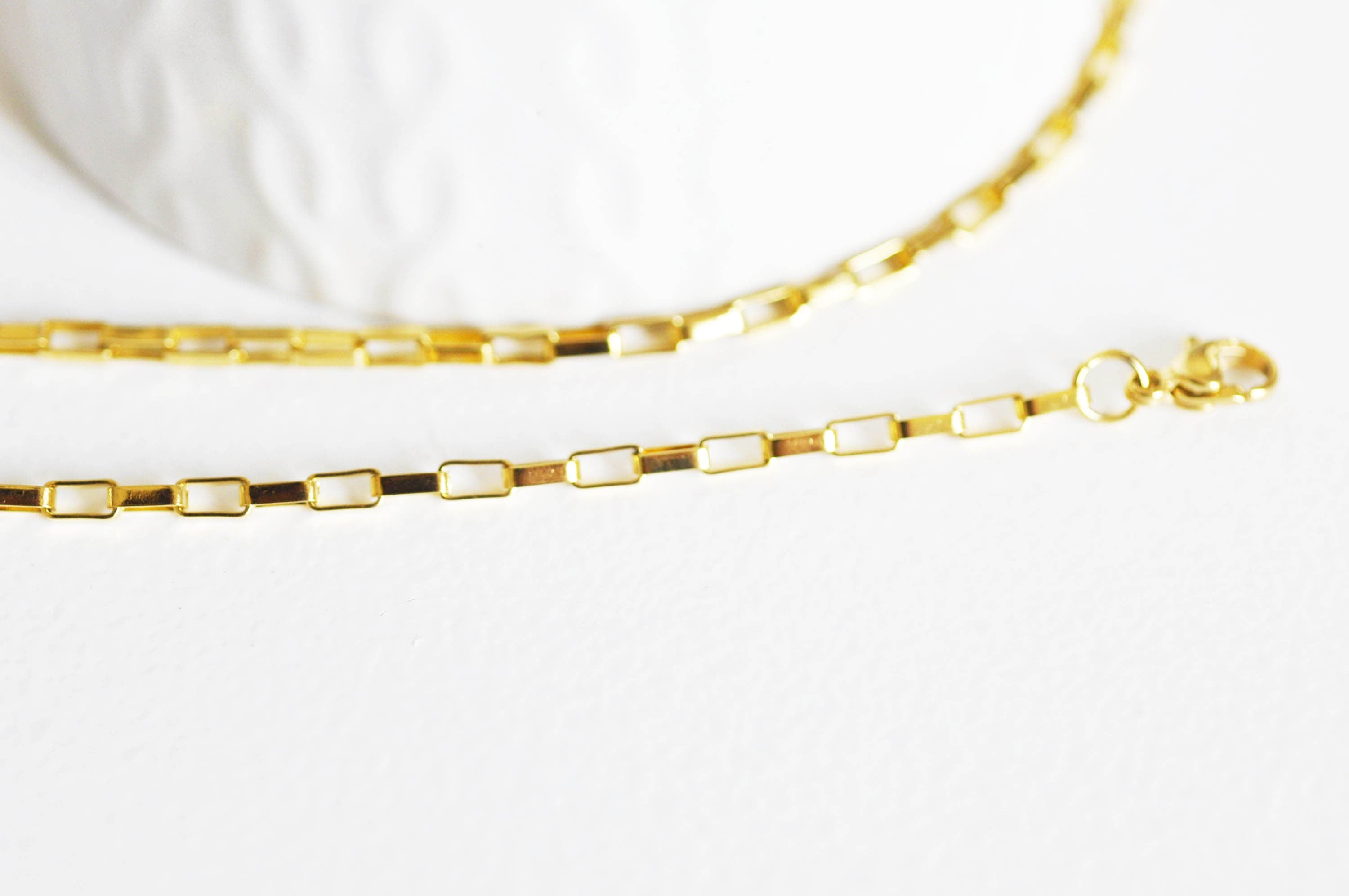 Gingerlily chaîne complète G1757 collier acier doré 43cm