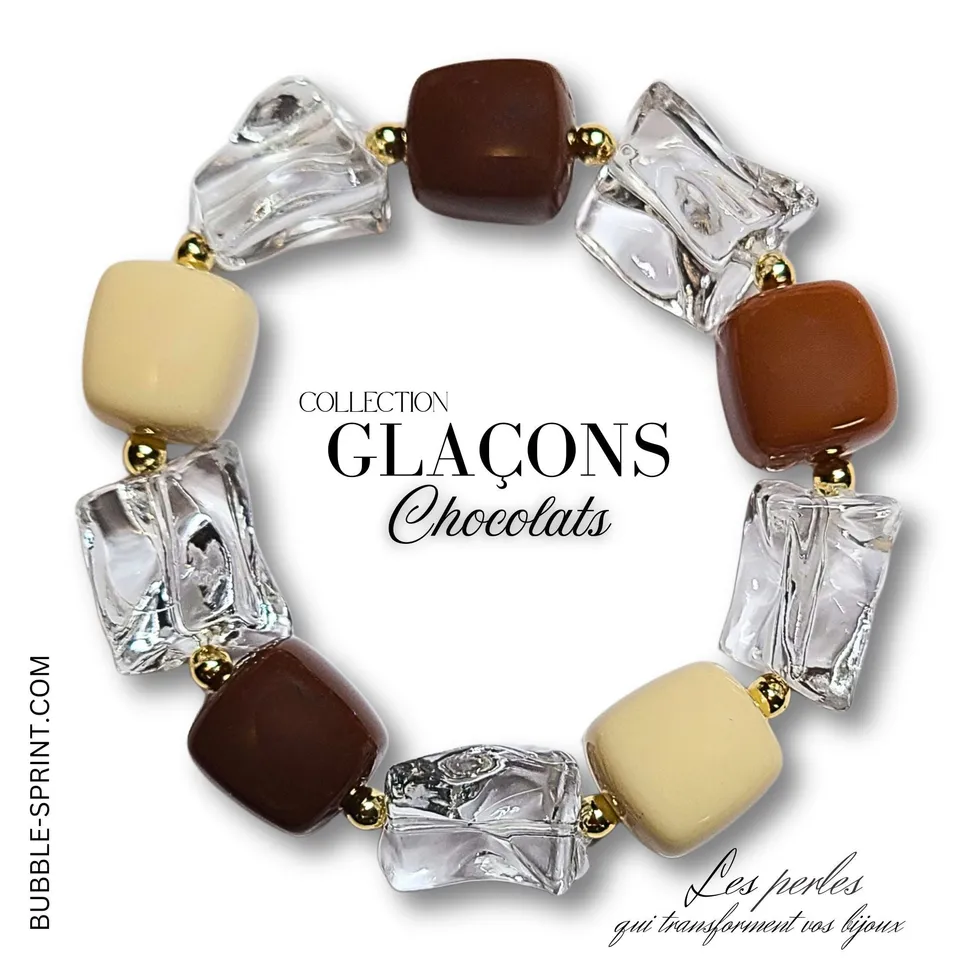 ARTSHOP Glaçons Chocolat bracelet acrylique kit chocolat