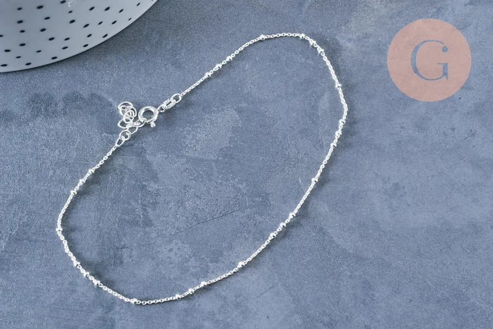 Gingerlily Chaînes G8064 chaîne cheville argent 925 22,8cm