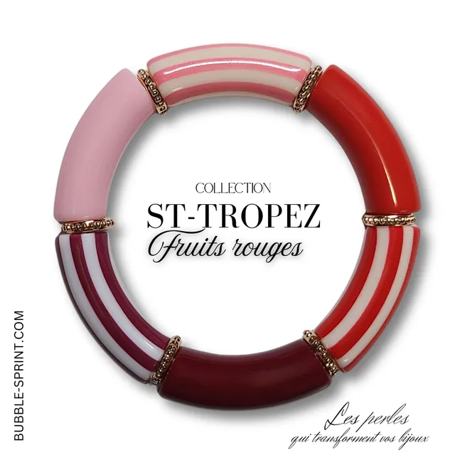 ARTSHOP Prêts-à-porter St-Tropez bracelet fruits rouges kit