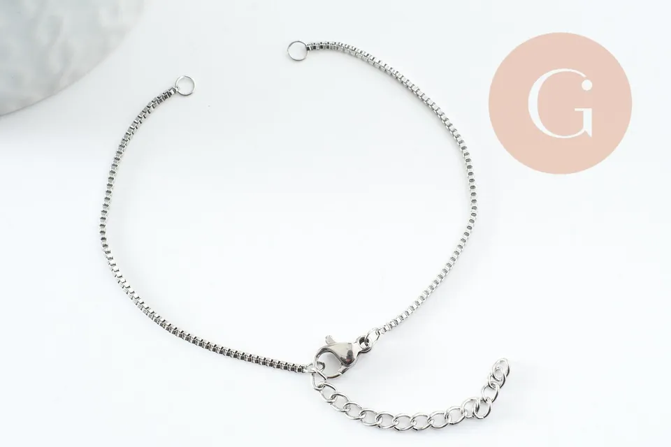 Gingerlily Base bracelet G9480 acier venisitienne 15,9cm
