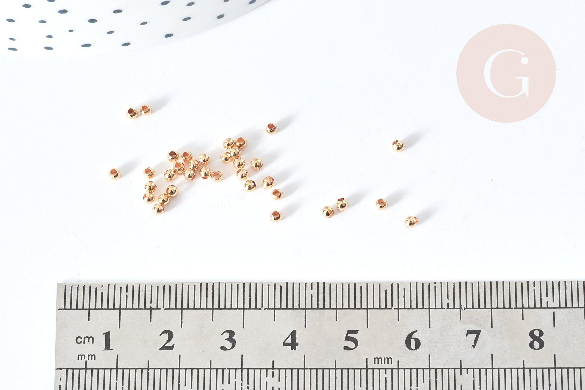 Gingerlily G4859 perles intercalaires laiton doré 2mm x10