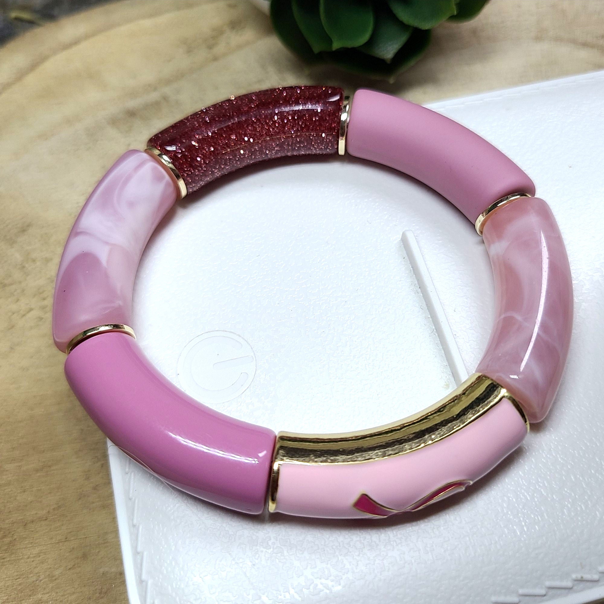 ARTSHOP Strass Émaillés 337 Tube Ruban Rose 12MM x1
