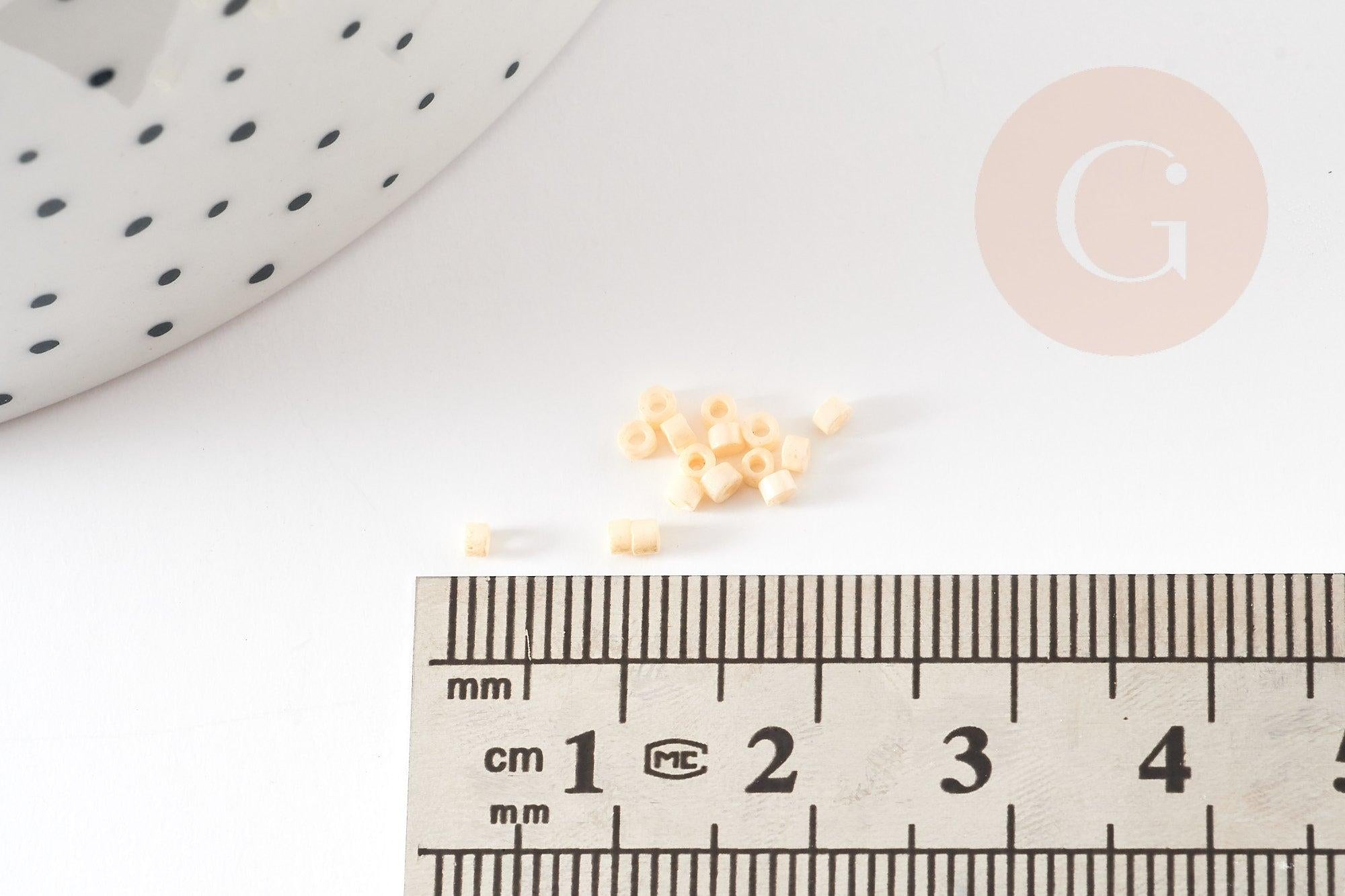 Gingerlily G9160 perles tube jaune clair 1,5-2mm sachet 8g
