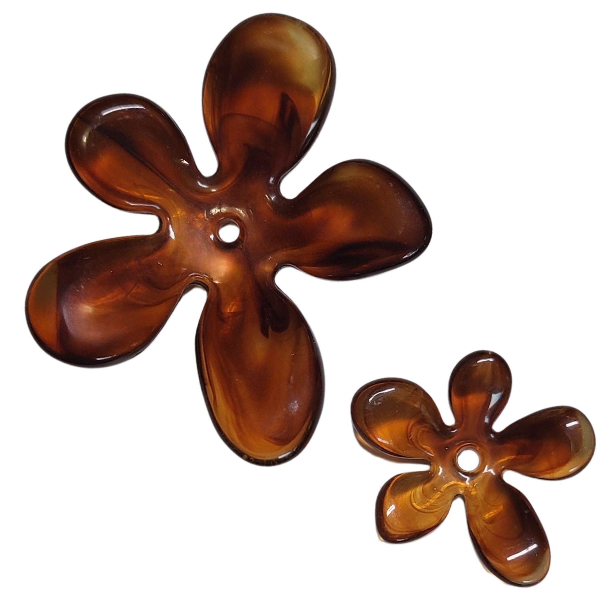 ARTSHOP Flower Power Sakura fleur acrylique caramel marbré x1