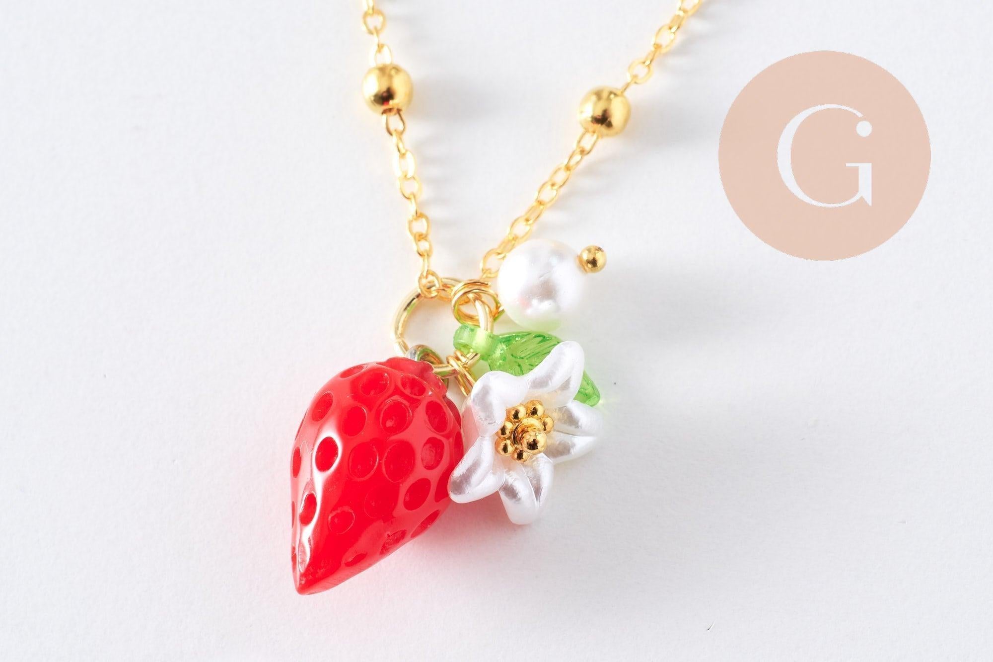 Gingerlily G10279 pendentif fruit résine doré 44,9mm
