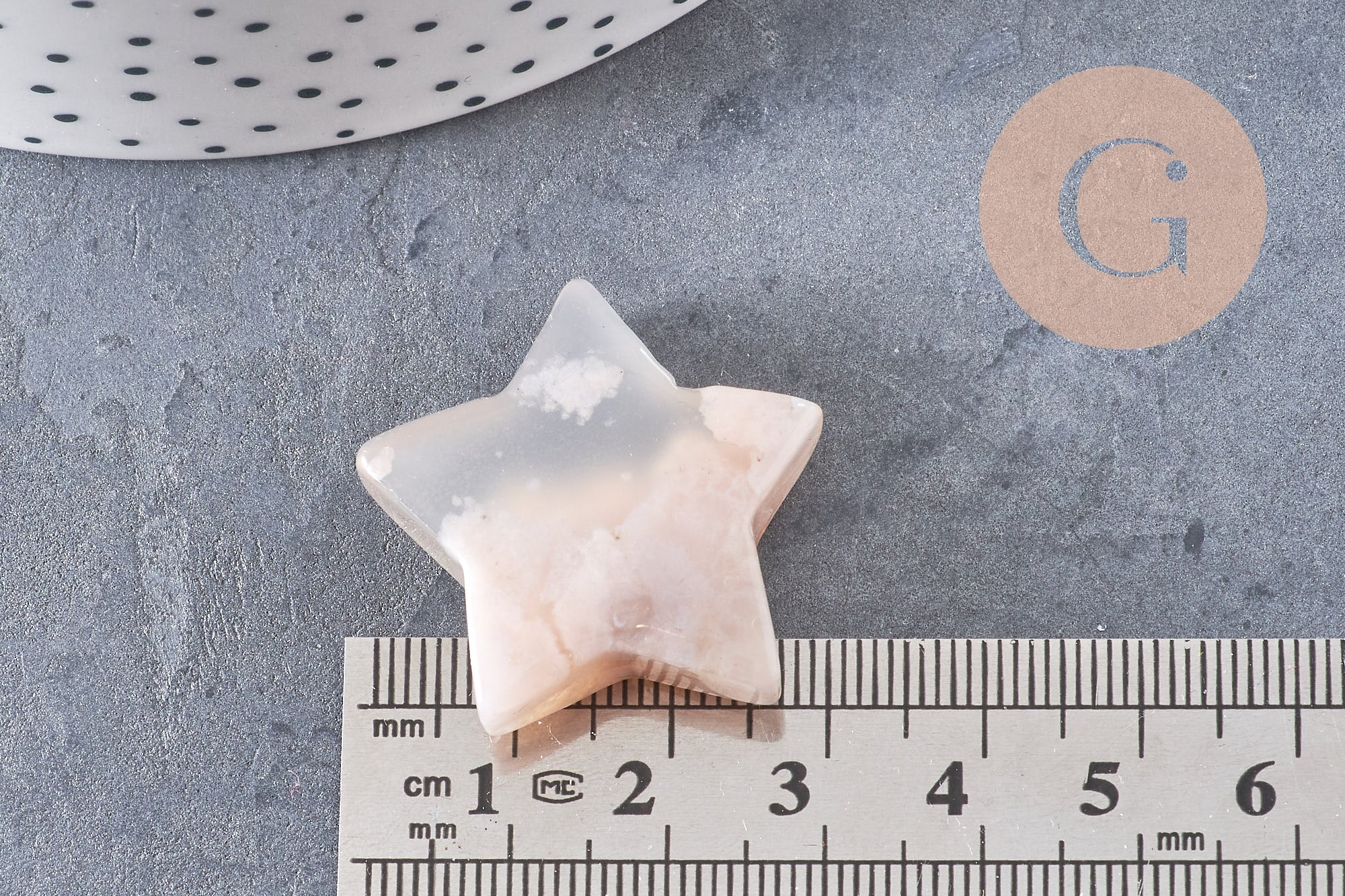 Gingerlily Pierres G8249 déco agate fleur étoile du nord