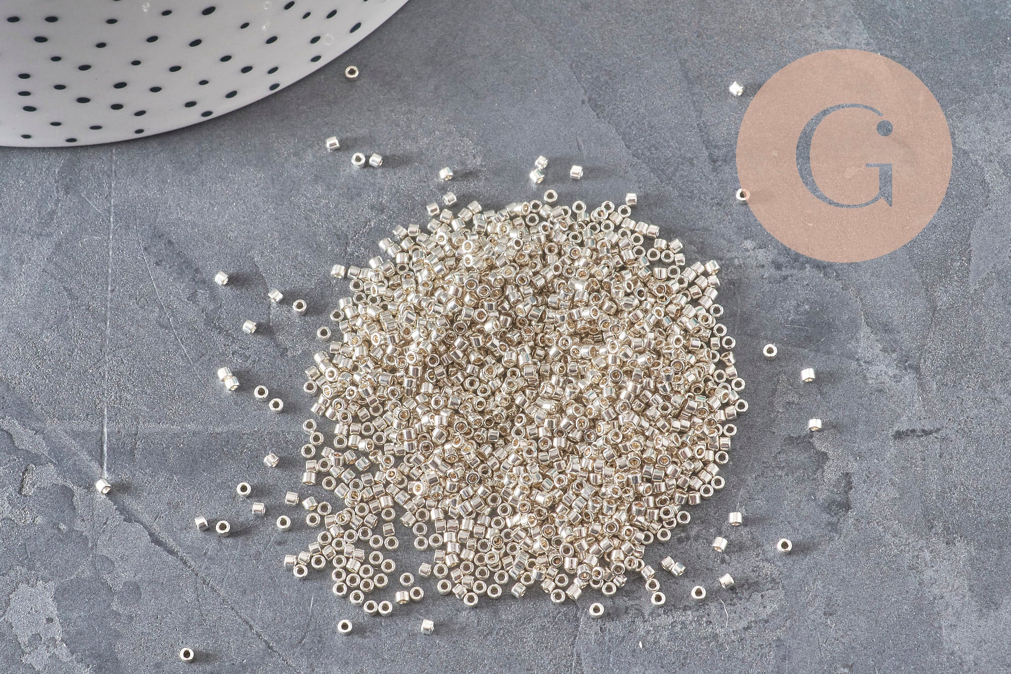 Gingerlily Perles Miyuki Delica 11/0 DB0035 8g argent