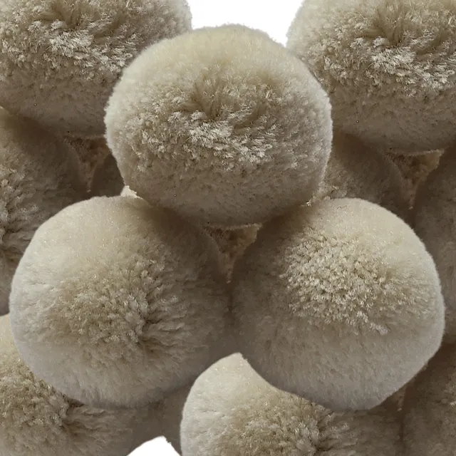 ARTSHOP Chouchous Balls pompon synthétique ivoire 40MM